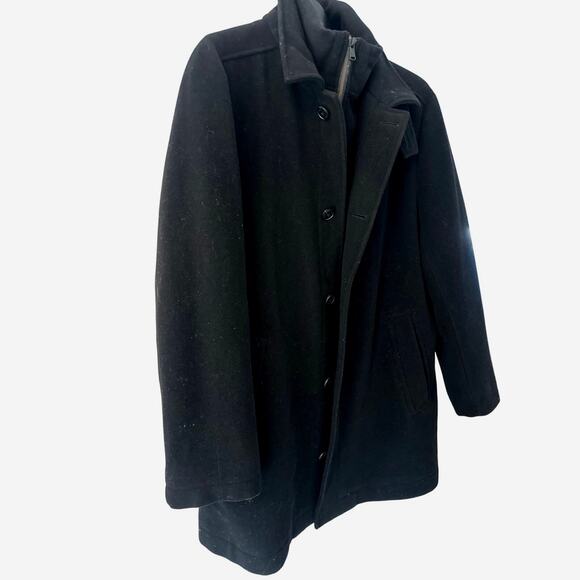 Calvin Klein Men's Classic Fit Black Wool Blend Over coat out of stock SzL NEW! - Picture 12 of 14